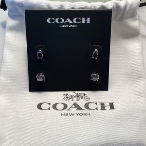 NWT Coach Stud Earings